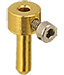EM-Tec GR2 Nadel- / Röhrenprobenhalter bis Ø 2 mm, Messing vergoldet, Std. Pin